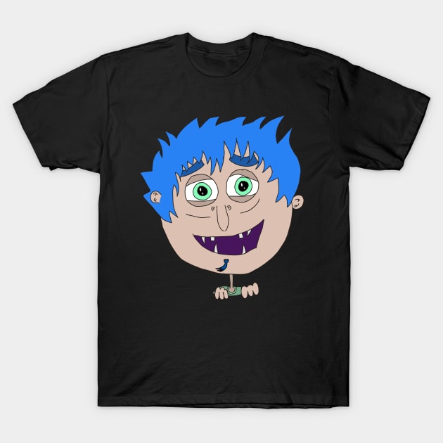 Pocket Face Monster Big Head art T-Shirt by FromBerlinGift